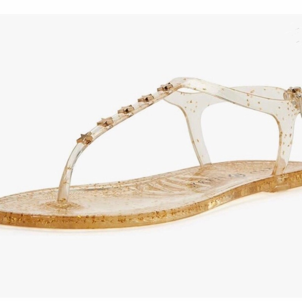 Katy Perry Women's The Geli-T Strap Flat Sandal, Gold, Size 11